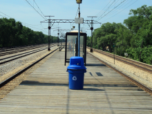 Picture of Metra's 103rd Street Station Platform Metra Electric Line