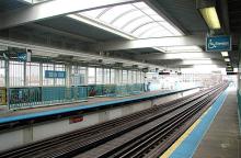 Picture of CTA's 18th Street rail station