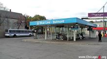 Picture of CTA's Belmont OHare rail station