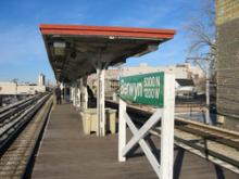 Picture of CTA's Berwyn rail station platform