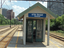 Picture of Metra's 47th Street Kenwood station