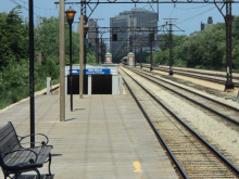 Picture of Metra's 59th Street Station Platform
