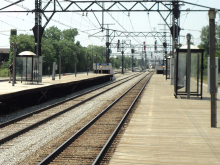 Picture of Metra's 63rd Street Station Platform