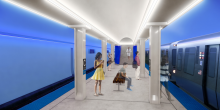 Picture of CTA Chicago and Milwaukee rail station platform