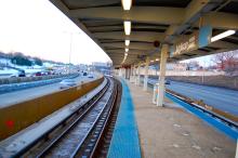 Picture of CTA's Addison OHare rail station Blue Line 
