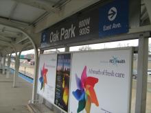 Picture of CTA's Oak Park Blue Line station
