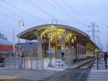 Picture of CTA's Oakton Yellow Line station