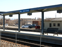Picture of Metra's Western Avenue Station Burlington Northern Line.