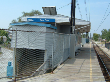 Picture of Metra's Burr Oak station.