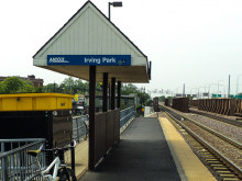Picture of Metra's Irving Park Station