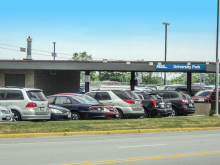 Picture of Metra's University Park Station parking lot