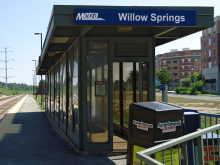 Picture of Metra's Willow Springs Station