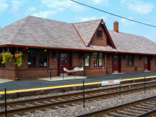 Picture of Metra's Woodstock Station