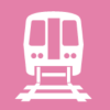 CTA pink line train logo