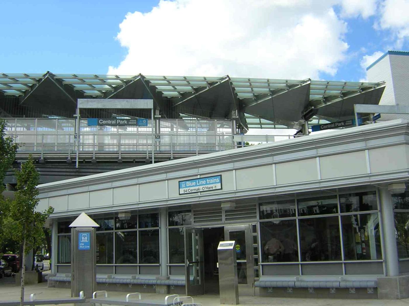 Picture of CTA's Central Park rail station