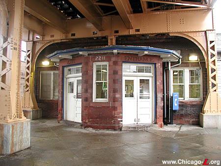 Picture of CTA's California Milwaukee rail station