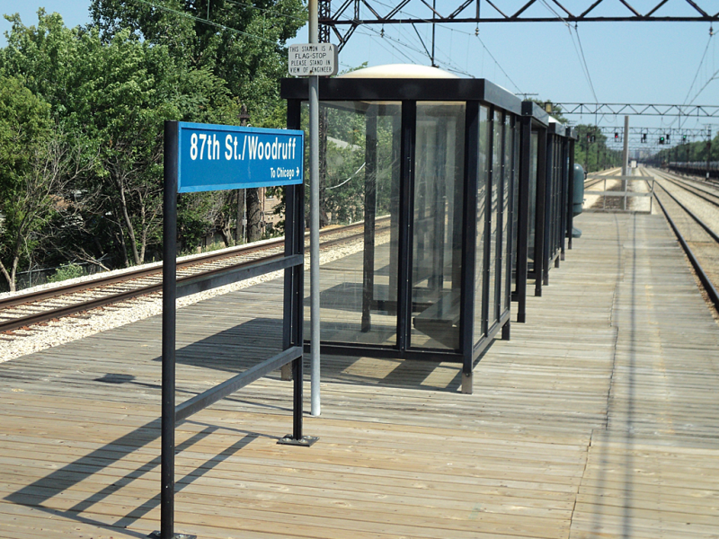 Picture of Metra's 87th Street station