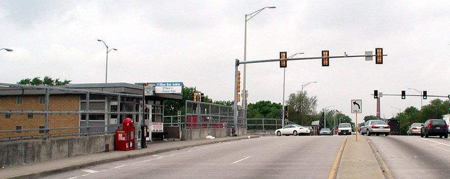 Picture of CTA's Harlem Blue Line Congress station