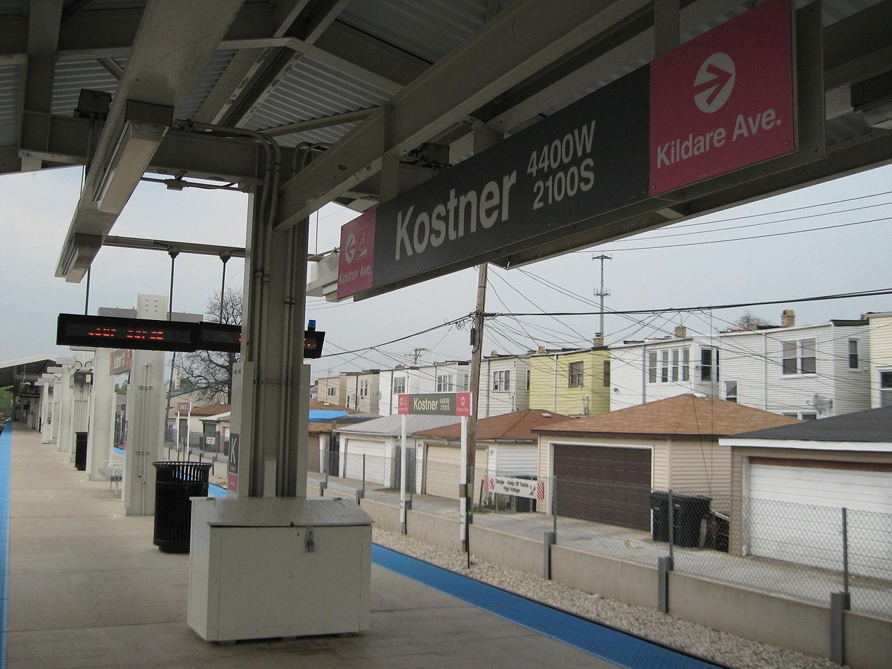 Picture of CTA's Kostner Pink Line station