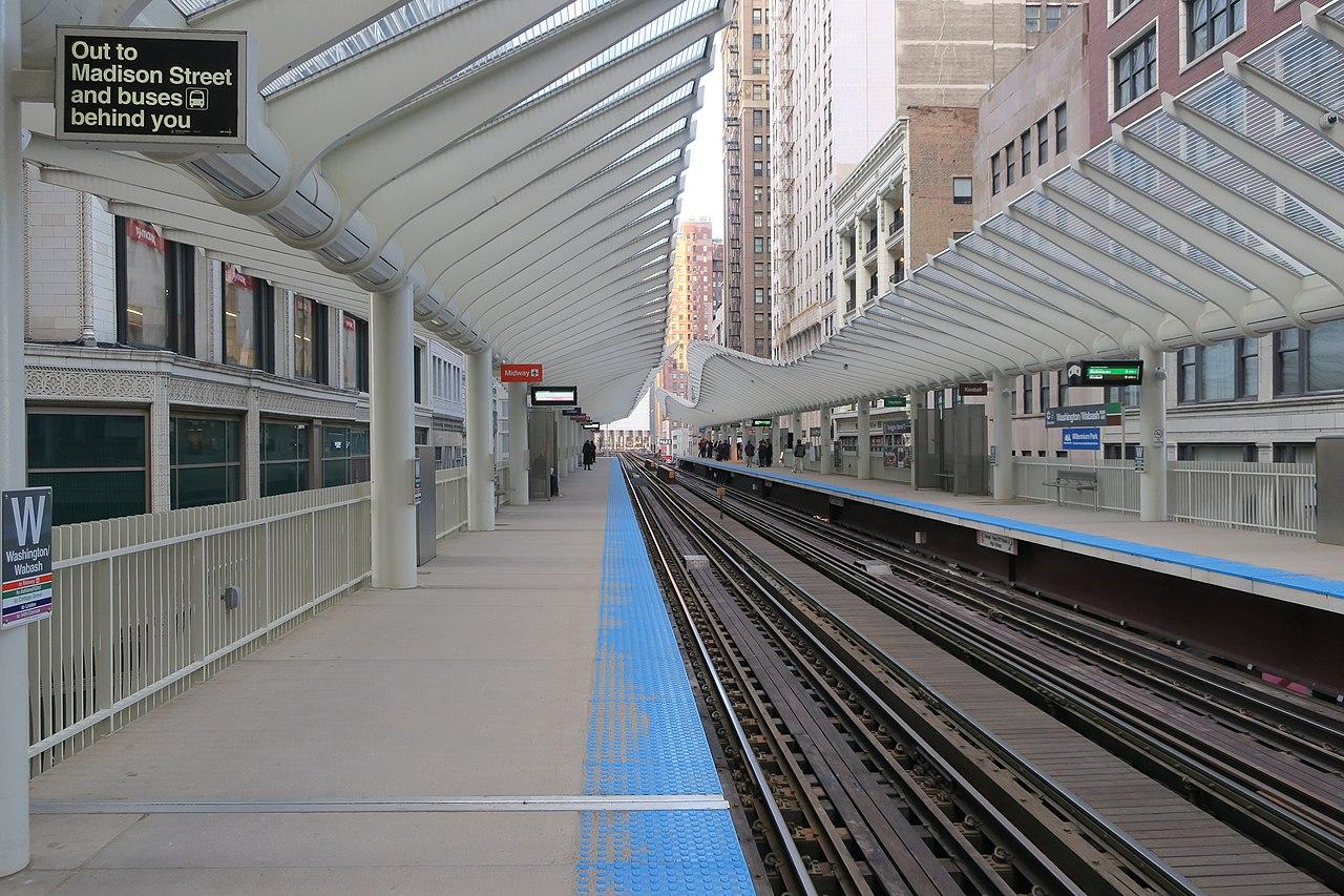 Picture of CTA's Washington Wabash Rail Station