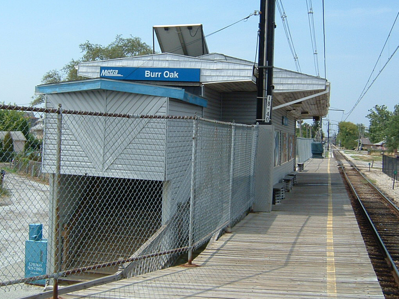 Picture of Metra's Burr Oak station.