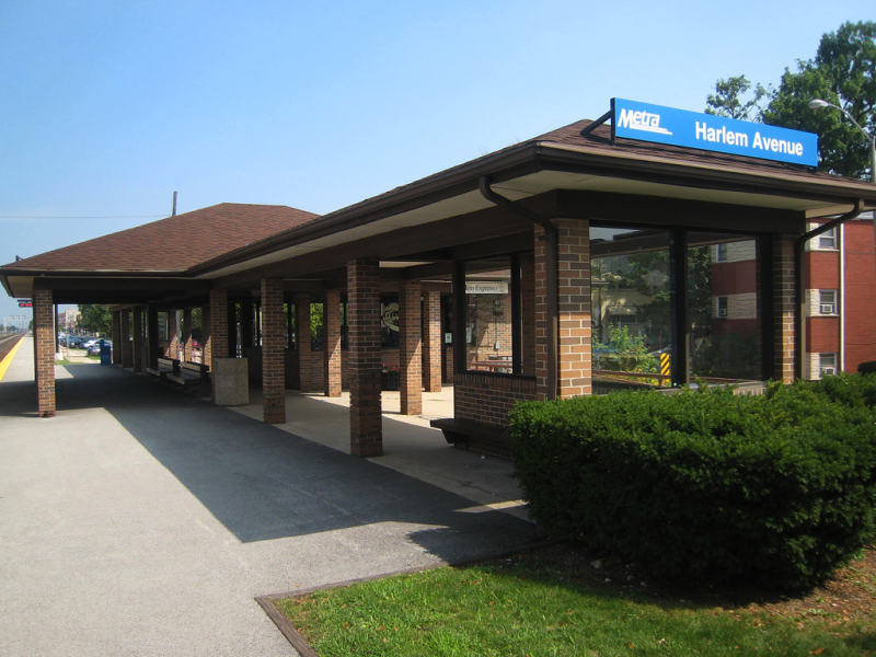 Picture of Metra's Harlem Avenue Station