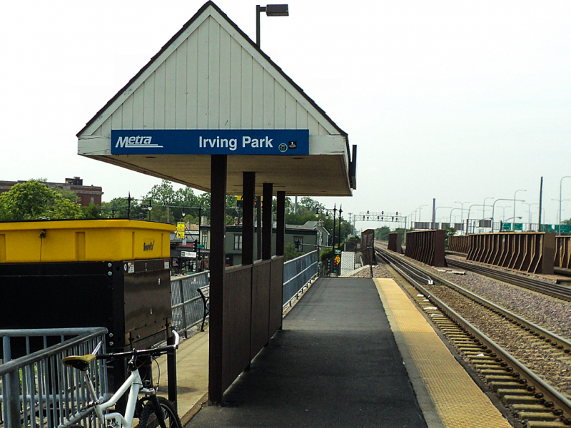 Picture of Metra's Irving Park Station