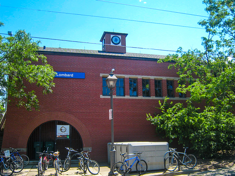 Picture of Metra's Lombard station