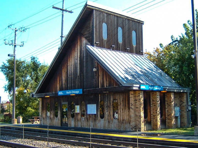 Picture of Metra's North Chicago Station