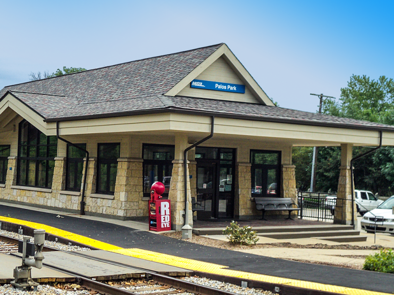 Picture of Metra's Palos Park Station