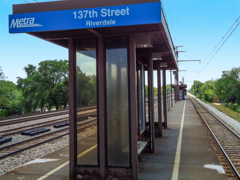 Picture of Metra's Riverdale Station