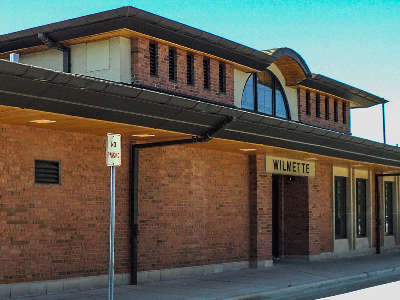 Picture of Metra's Wilmette Station